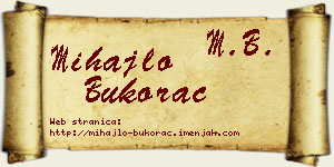 Mihajlo Bukorac vizit kartica